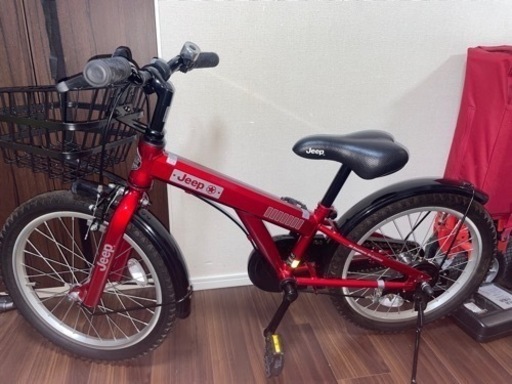 美品 Jeep 子供用自転車 18インチ レッド