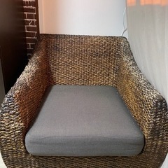 アジアン　ラタンソファ　