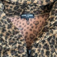 OPENING CEREMONY レオパード柄　ヒョウ柄　フードファージャケットの画像