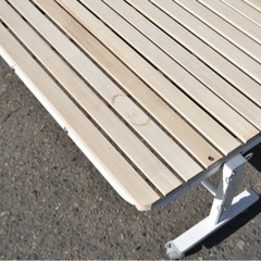 【使用感少】すのこ折りたたみベッド　折りたたみベッド　介護などにも　新生活　簡易ベッド　近隣配達無料の画像