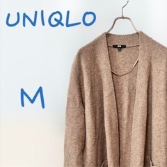 UNIQLO ユニクロ　スフレヤーンベルテッドロングニットコート...
