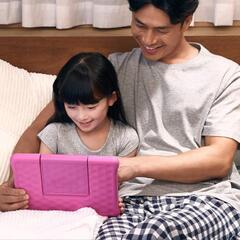 【取引可能】【中古】第９世代 Fire HD 10　キッズモデル　ブルーカバー付きの画像