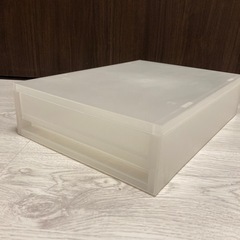 【受け渡し予定者決定】無印良品　薄型ポリプロピレン引き出しケース