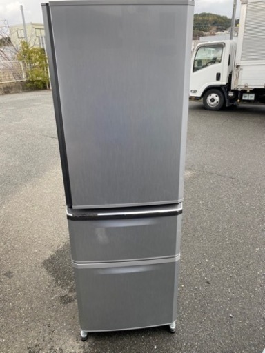 北九州市内配送無料　保証付き　三菱電機 MITSUBISHI ELECTRIC MR-C37R-S [冷蔵庫（370L・右開き） クールシルバー]