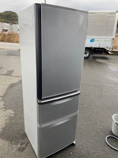 北九州市内配送無料　保証付き　三菱電機 MITSUBISHI ELECTRIC MR-C37R-S [冷蔵庫（370L・右開き） クー