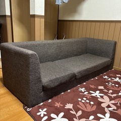 3人掛けソファ　オットマン付き