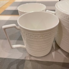 ウェッジウッドWEDGWOOD インタグリオ ティーポット+ マグ　3点セットの画像