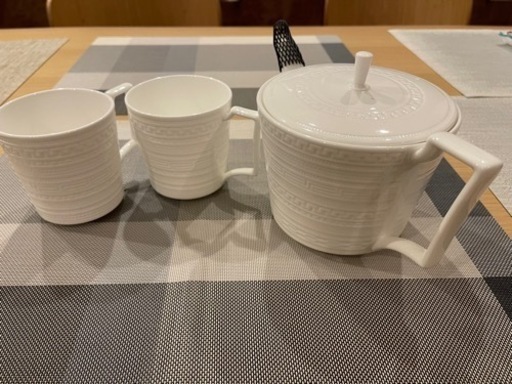 ウェッジウッド インタグリオ ティーポット+ マグ　3点セット