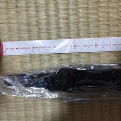 新品未使用長傘no.2,黒色　収納ポーチ付き，トータル87cm、布の部分は64cmの画像