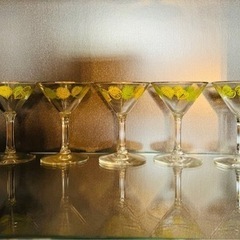 カクテルグラス　5ヶセットの画像