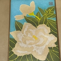 受付終了！骨董品　版画　額　色紙　美術品の画像
