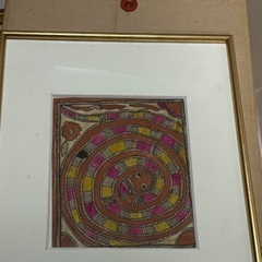 受付終了！骨董品　版画　額　色紙　美術品の画像