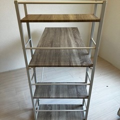 デスク 120cm 左側棚の画像