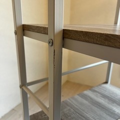 デスク 120cm 左側棚の画像