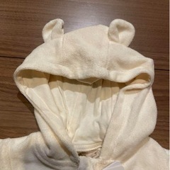 新品未使用品　petit main アニマルなりきりカバーオール　80の画像