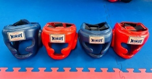 中古　WINDY HP-3 ヘッドガード　青・赤S   青・赤XS
