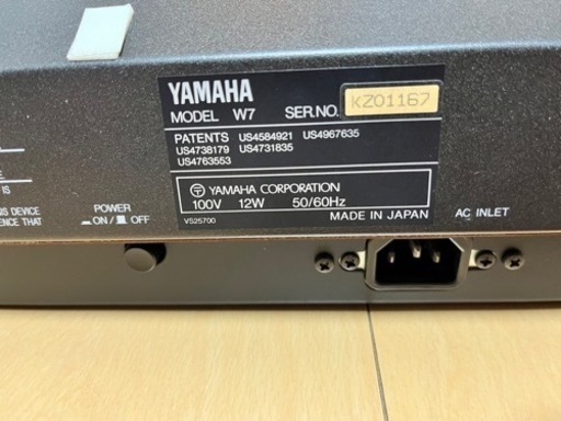 YAMAHA W7シンセサイザー　スピーカー付き