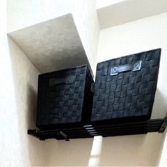 黒　収納ボックス×2
