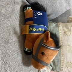 馬のぬいぐるみの画像