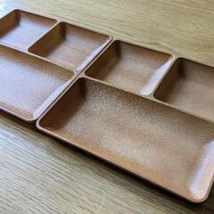 ニトリ 撥水 木製風ランチプレート2点