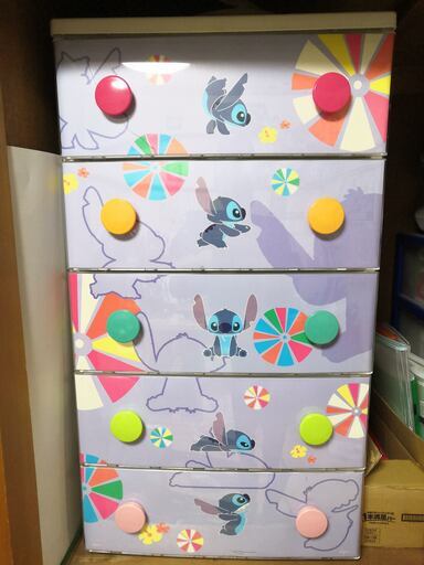 anko様専用 絶版品 スティッチ 5段チェスト - メルカリ
