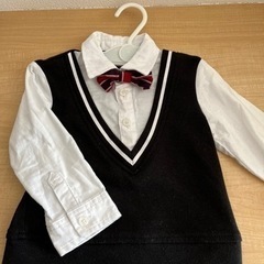 【成約済】【ベビー服】七五三・入園式トップス＋新品ループタオル