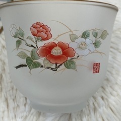 冷茶セット　4客セット　新品未使用　ガラス製の画像