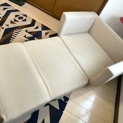 3way ソファベッド 北欧 天然木脚付きの画像