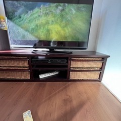取引先決定一旦停止ラタン　テレビ台　リゾート　アジアン