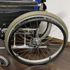 車椅子　100キロ　メーカー・Miki 自走型　BAL-1 ノーパンクタイヤの画像