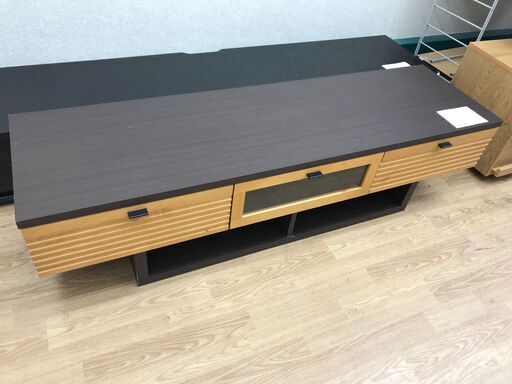 ★ジモティ割あり★  テレビ台 茶色 H43×W160×D45 クリーニング済み KJ4094