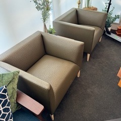 家具 ソファ 1人掛けソファ2脚