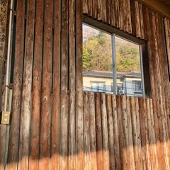 無料　杉 丸太 半月 薪 暖炉 キャンプ 等に