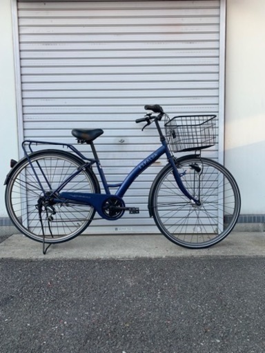 ☆前後タイヤ新古品☆   27型　6S  LEDオートライトシティーサイクル　防犯登録料込価格︎‼︎