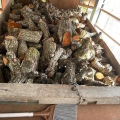 梨の木　薪　玉切り　②