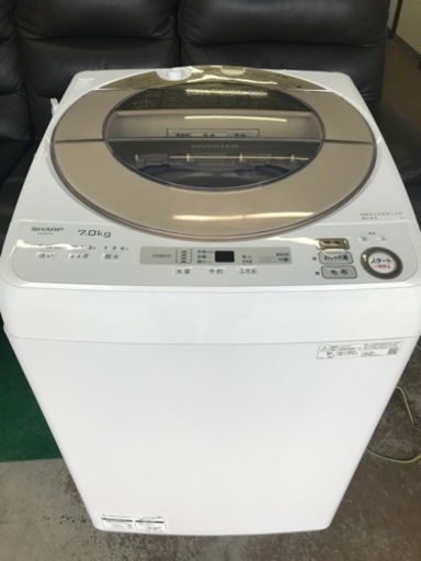 【決まりました】☆シャープ　洗濯機　ES-SH7C-N   7kg   2022年製