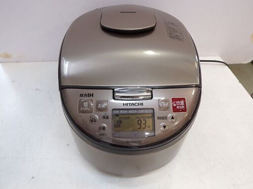 新札幌 日立 RZ-A18KSM 圧力IHジャー 炊飯器 10合炊き 1升炊き HITACHI ライトブラウン 2021年製 中古 良好/NO.2243