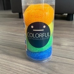 カラフルたわしスポンジ 4P✨