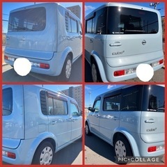 8万キロ代 7人乗り 綺麗な キューブ　車検付 乗って帰れます。の画像