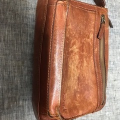 紳士　ハンドバッグ牛革　三澤製