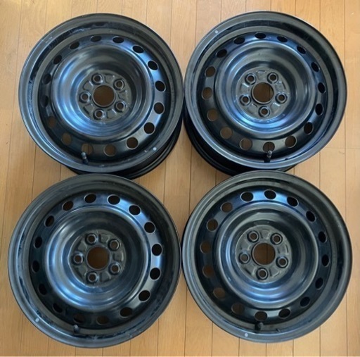 トヨタ純正　スチールホイール　ブラック　15インチ　4本セット