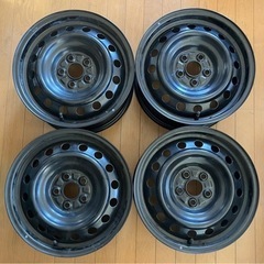 トヨタ純正　スチールホイール　ブラック　15インチ　4本セット