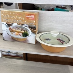 美原店　美品　ホーロー卓上鍋　鍋　ホーロー　18cm
