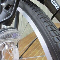 stp-2278　自転車　26インチ　DCM　アズラーレ260　パンクしにくい自転車　取扱説明書付　かご付き　鍵付き　ライト付き　ベル付き　通勤　通学　お買い物　サイクリングの画像