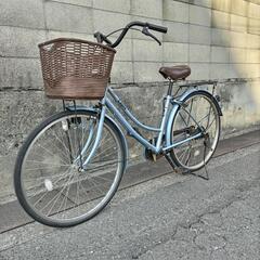 26インチ 自転車 ブルー