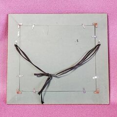 【終】【G234Y】銅打ち出し/壁掛/花図/椿/額装（横41.5cmｘ縦37cm）の画像