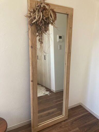 【美品】ヴィンテージ調のおしゃれな姿見・ミラー