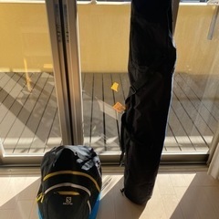 受付終了　スキー板とブーツのセット