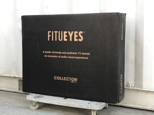 E99J◇新品！FITUEYES◇テレビスタンドキャスター付き◇46〜65インチ対応◇耐荷重40kg◇棚板付き◇大容量収納スペース
