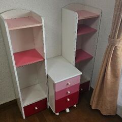 子供用　引き出し　ドレッサー　棚　ランドセル置きの画像